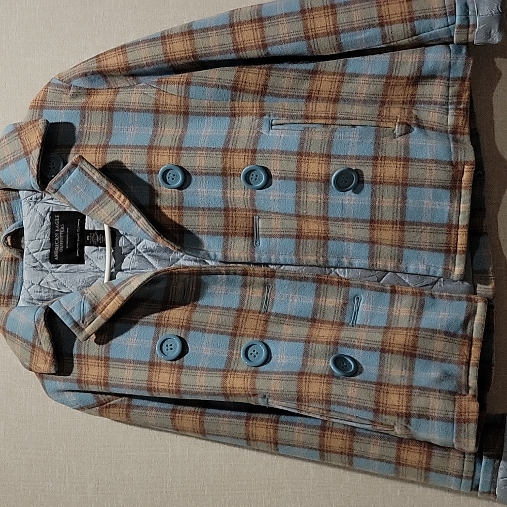 American Eagle Outfitters, xs, blue with tan